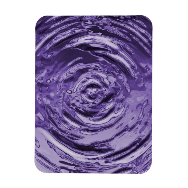 Water Ripple Purple Magnet (Vertical)