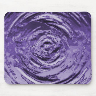 Water Ripple Purple Mouse Pad