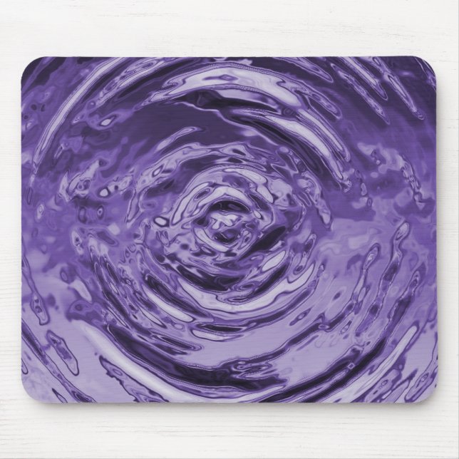Water Ripple Purple Mouse Pad (Front)