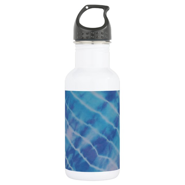 Water Ripple Reflection Lines Tie Dye 532 Ml Water Bottle (Front)