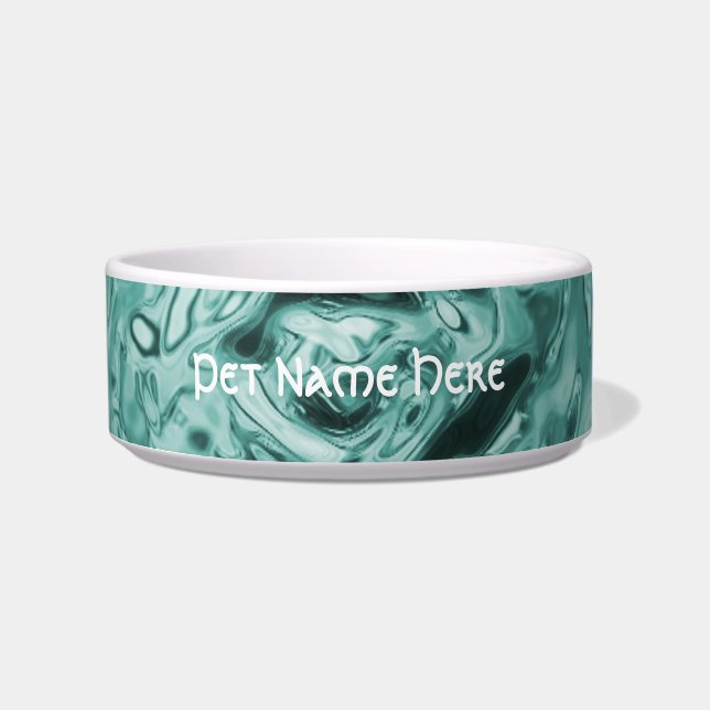 Water Ripple Teal Bowl (Front)