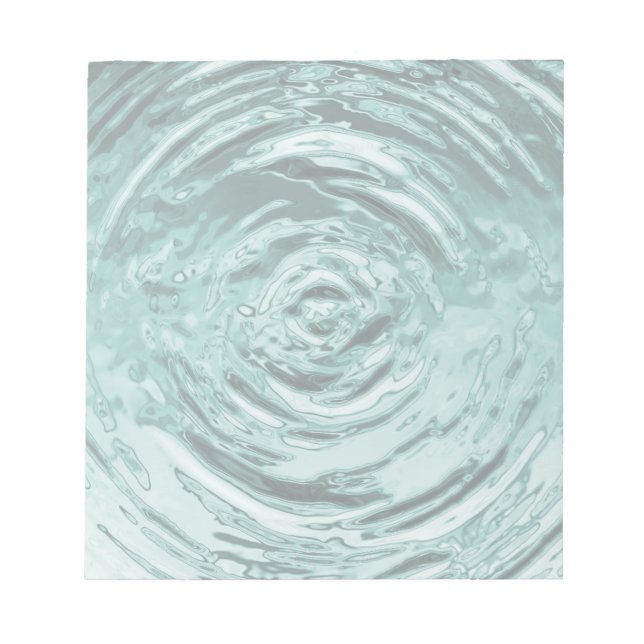 Water Ripple Teal Notepad (Front)