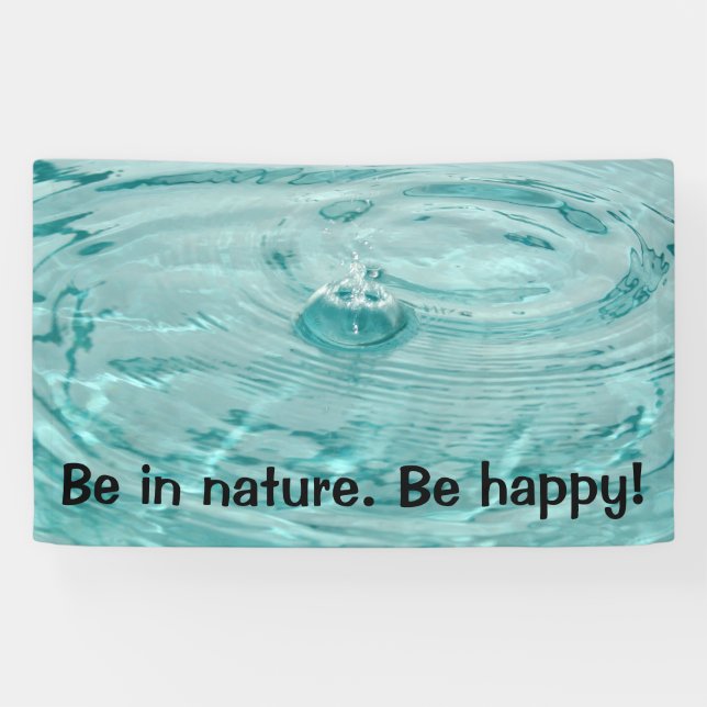 Water ripples Be in nature Banner (Horizontal)