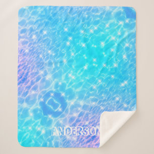 Water ripples water textures modern custom name sh sherpa blanket