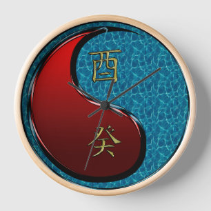 Water Rooster Clock