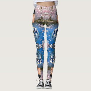"Water’s Digital Dream" – A Digital Portrait Leggings
