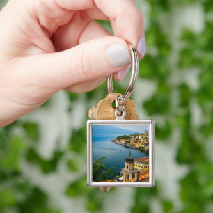 Water   San Benedetto Church Lake Garda, Italy Key Ring