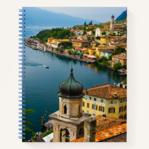 Water San Benedetto Church Lake Garda, Italy Notebook