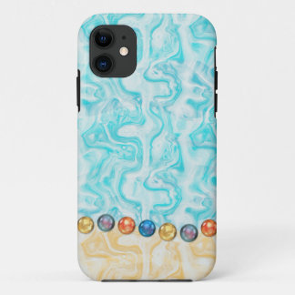 Water-Sand-Faux Jewels iPhone 11 Case