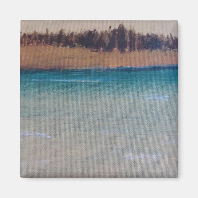 water scene painting magnet by jamie (Front)