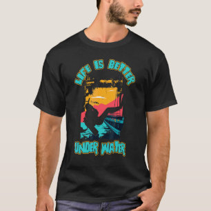 Water Scubadiving Sea Underwater Oxygen Diving Div T-Shirt