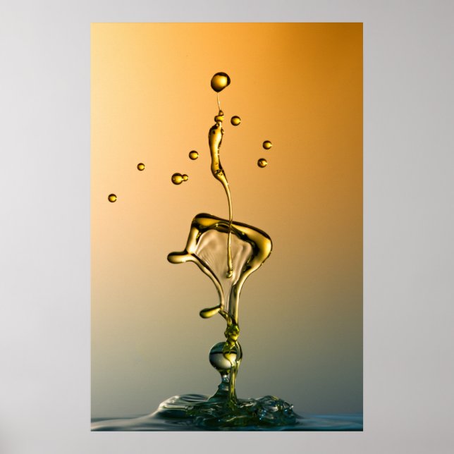 Water Sculpture: Golden Line Poster (Front)