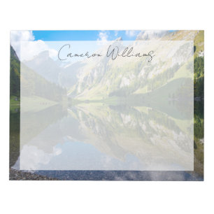 Water Seealpsee Lake Swiss Alps Switzerland Notepad