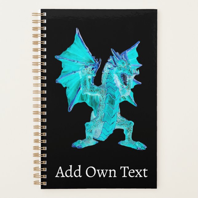Water Serpent Dragon Artwork Fantasy Writing Plann Planner (Front)