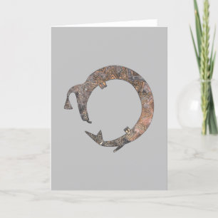 Water Serpent Mimbres Pottery Design Card