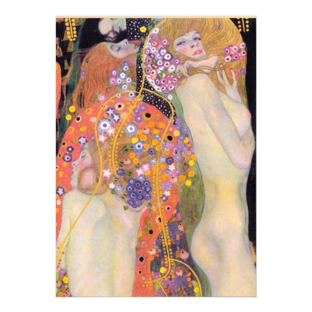 Water Serpents, Gustav Klimt Photo Print (Front)