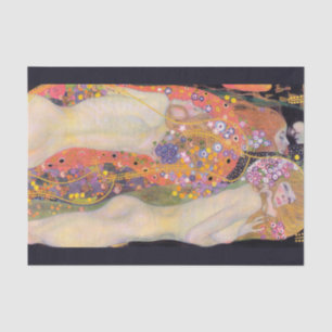 Water Serpents, Gustav Klimt   Tissue Paper