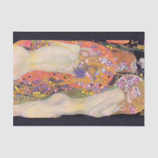 Water Serpents, Gustav Klimt   Tissue Paper