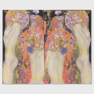 Water Serpents, Gustav Klimt Wrapping Paper