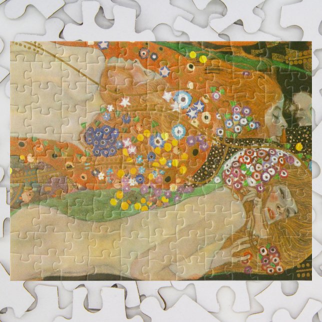 Water Serpents II by Gustav Klimt, Art Nouveau Jigsaw Puzzle (Creator Uploaded)