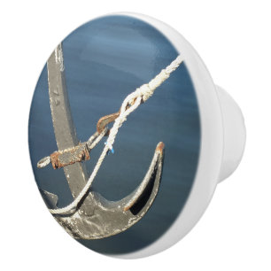 water, ship, sea, anchor, boat, marine, ocean, ceramic knob