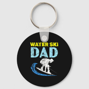 Water ski dad water skiing daddy ever fathers day key ring
