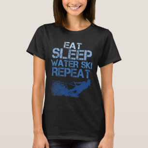 Water Ski Enthusiast Slogan T-Shirt
