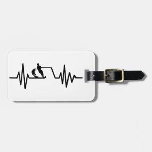 Water ski frequency luggage tag