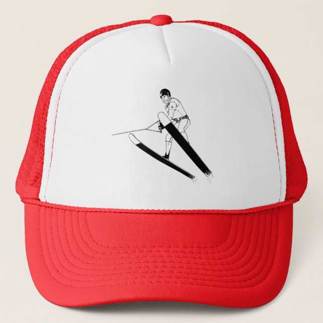 Water Ski Jumper Trucker Hat (Front)