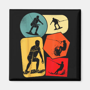 Water ski water skiing magnet