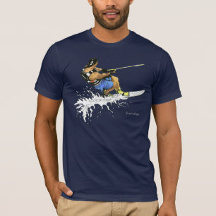 Water Skier -blue T-Shirt