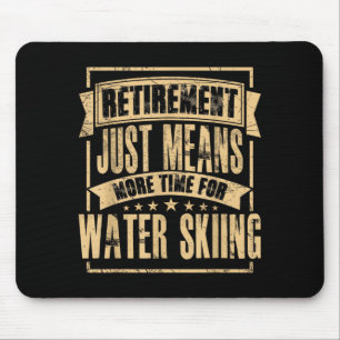 Water skier waterski skiing waterskiing retired mouse pad
