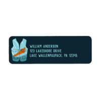 Water Skiers Skiing Life Jacket Return Address