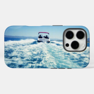 Water Skiing Behind Speed Boat Landscape Photo iPhone 16 Pro Case