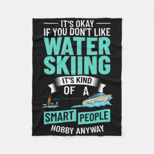 Water Skiing Boat Beginner Board Skier Waterski Tr Fleece Blanket