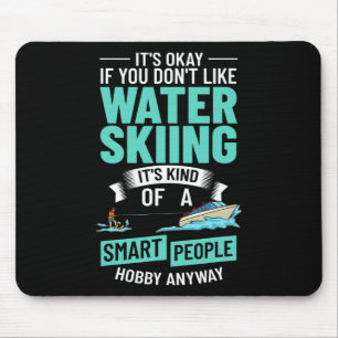 Water Skiing Boat Beginner Board Skier Waterski Tr Mouse Pad
