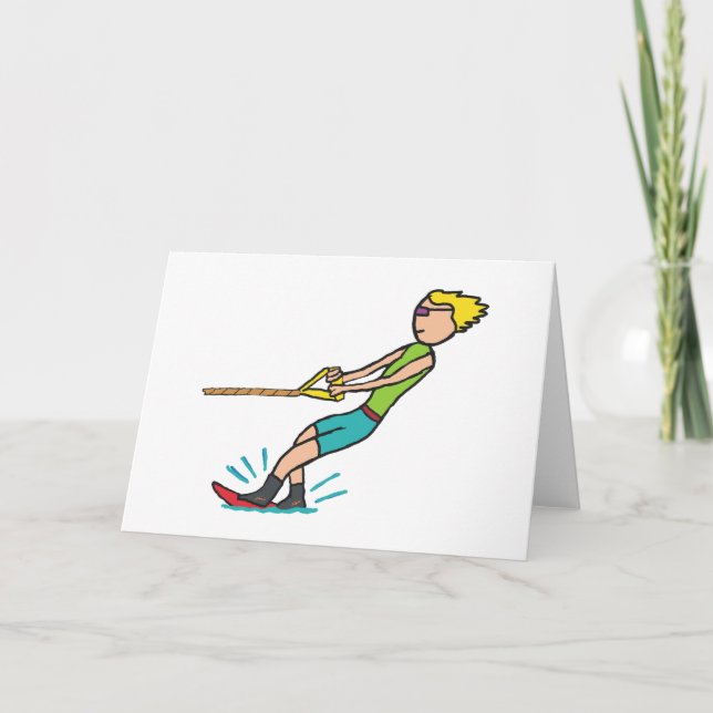 Water Skiing Card (Front)