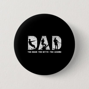 Water Skiing Dad The Man The Myth The Legend Fathe 6 Cm Round Badge