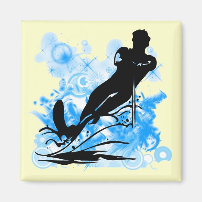 Water Skiing Magnet (Front)