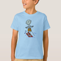 Water Skiing Stick Figure