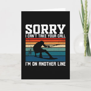 Water Skiing Water Skier Sunset Card