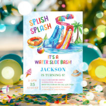 Water Slide Splish Splash Birthday Party 