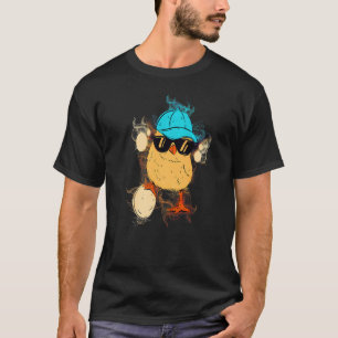 Water Splash Art Egg Sunglasses Chicken Premium T-Shirt