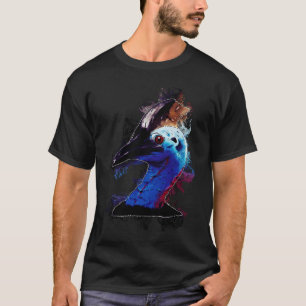 Water Splash Bird Head Cassowary T-Shirt