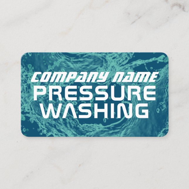 Water splash  business card (Front)