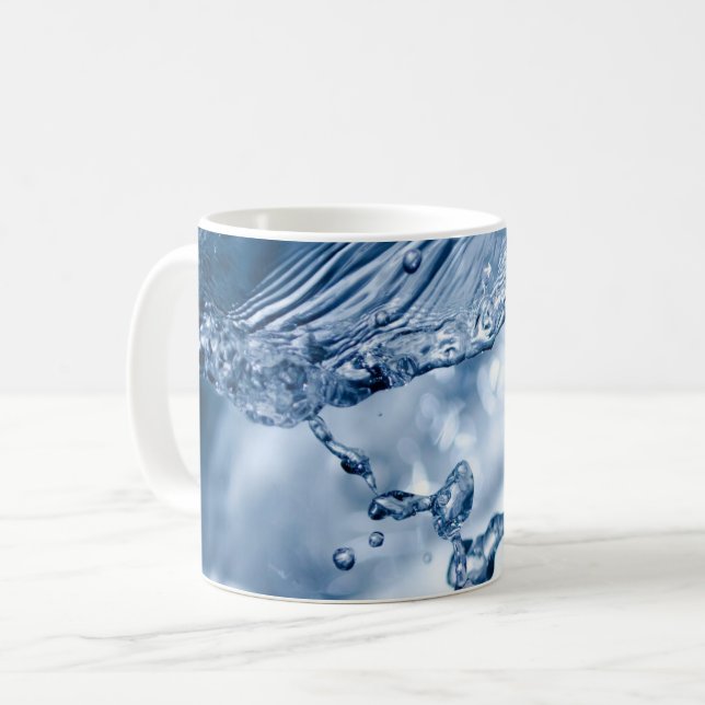 Water Splash Coffee Mug (Front Left)