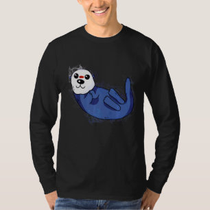 Water Splash Cute Sea Otter T-Shirt