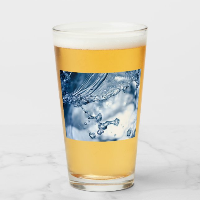 Water Splash Glass (Front Filled)
