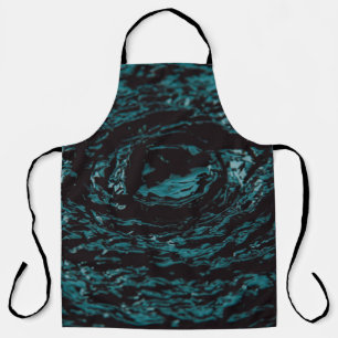 Water splash in close up photography apron