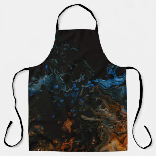 Water splash in close up photography apron